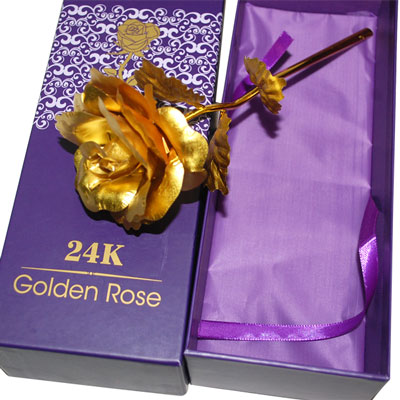 "24k Gold coated Rose Flower -996-010 - Click here to View more details about this Product